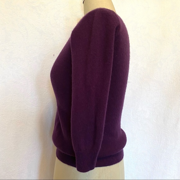 Pure Cashmere XS/S Ann Taylor purple sweater - Picture 2 of 4